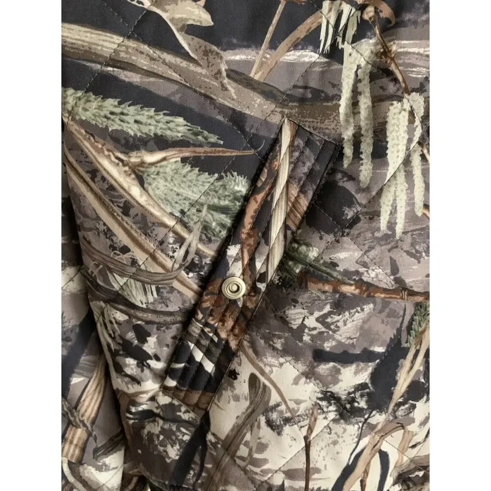 Levis Men's Quilted Bomber Jacket Camoflauge Lightweight Insulation Large $225